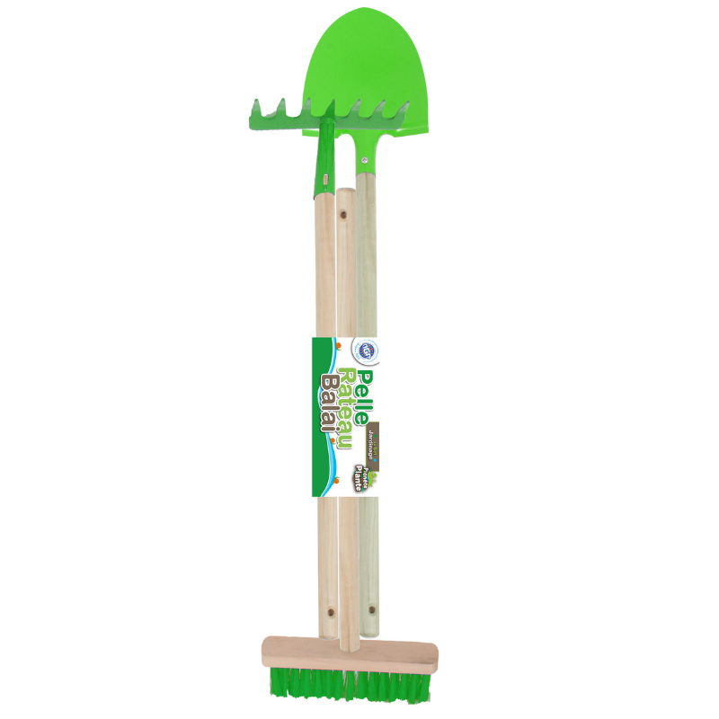Mgm - Lot 3 outils jardinage enfant métal et bois - Mgm - Imagen 1
