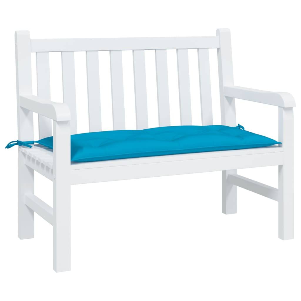Coussin de banc de jardin bleu clair 100x50x7 cm tissu oxford P106 - Image 2