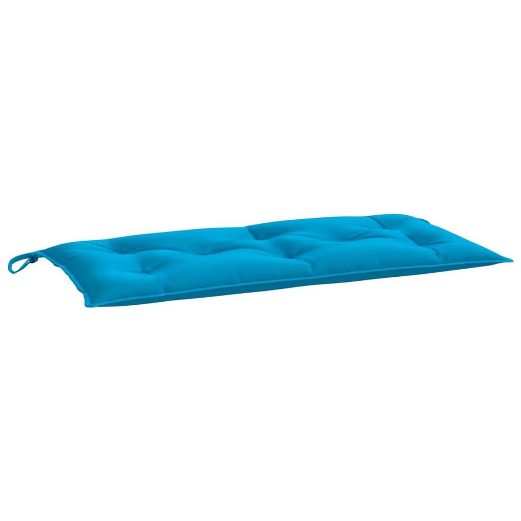 Coussin de banc de jardin bleu clair 100x50x7 cm tissu oxford P106 - Image 1