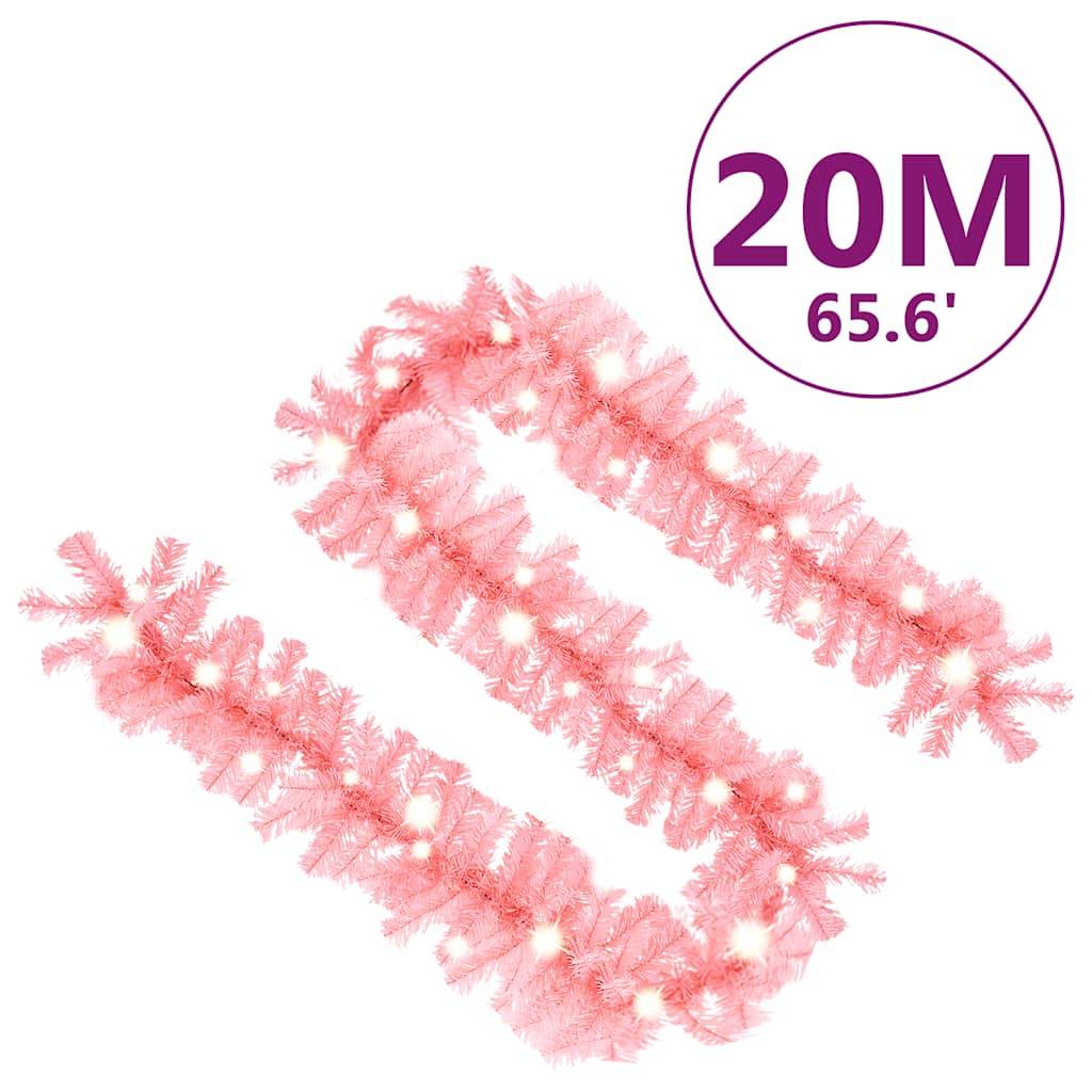 Guirlande de Noël Lumineuse PVC Décoration Fêtes 300 LED Rose 20 m – ComfortXL Outdoor Living - Image 8