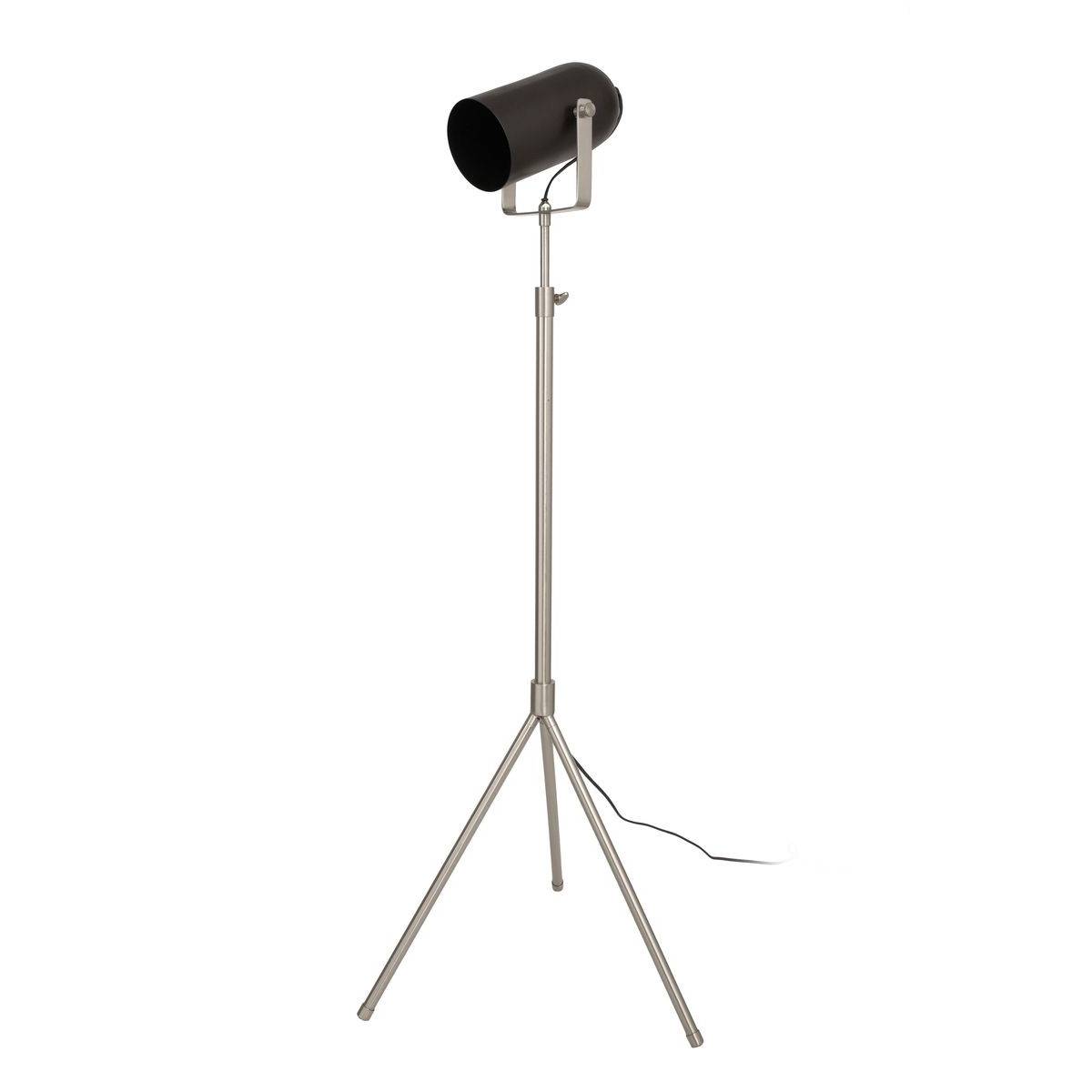Lampadaire Industriel "Celeste" 163cm Noir & Argent - Image 1