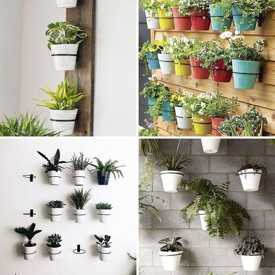 Support pour pot de fleurs,Anneaux pour pots de fleurs - Supports pour plantes - Pliables - Lot de 3 - 5 pouces-Lytech - Image 5