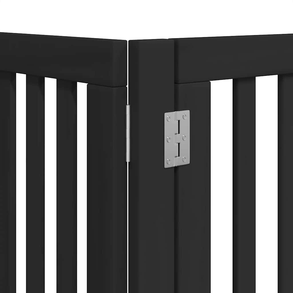 Barrière pour chien bois noir 600 x 2 x 90 cm - PANGIVO - Image 10