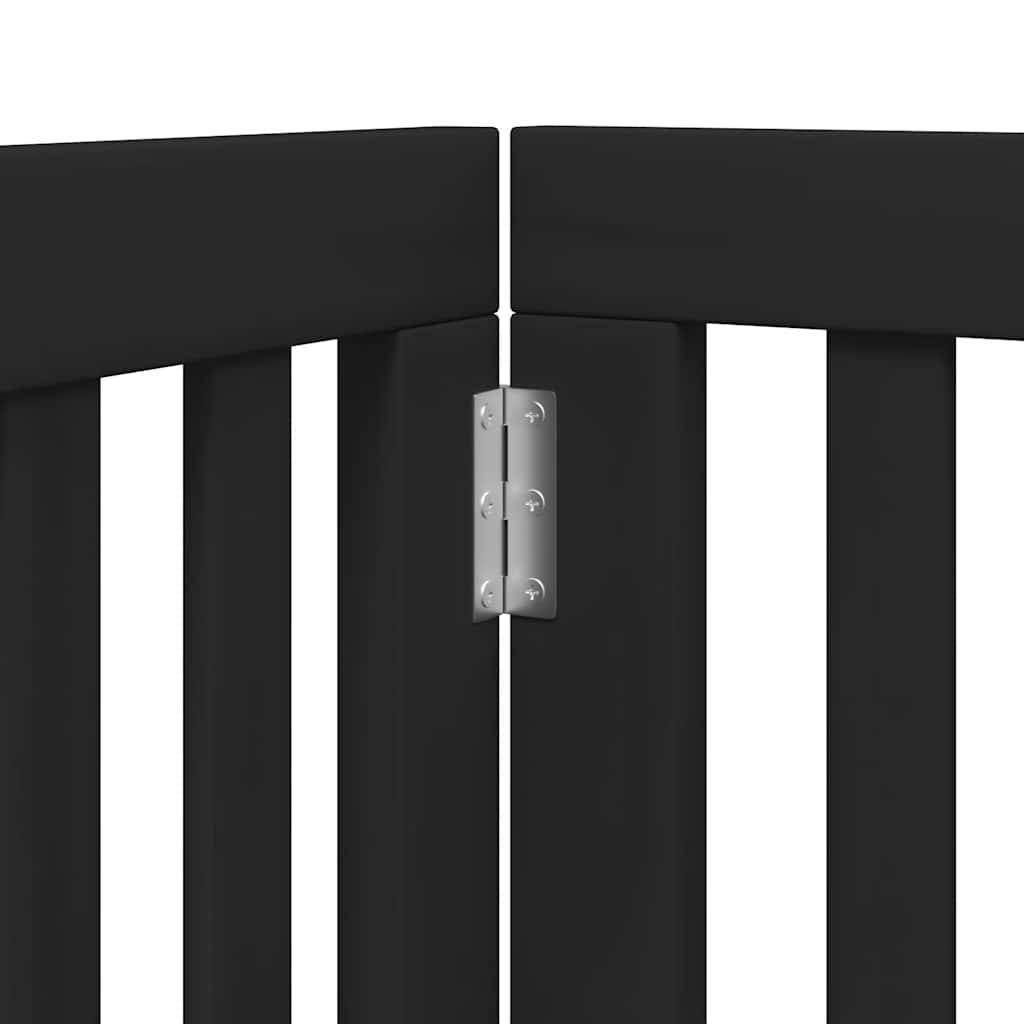Barrière pour chien bois noir 600 x 2 x 90 cm - PANGIVO - Image 8