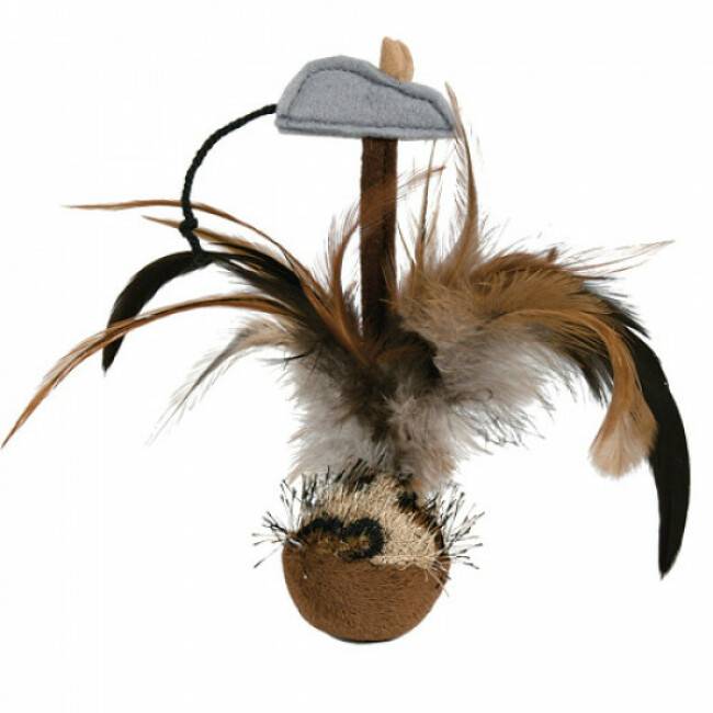 Trixie - Balle de jeu avec plumes Culbuto Trixie pour chat