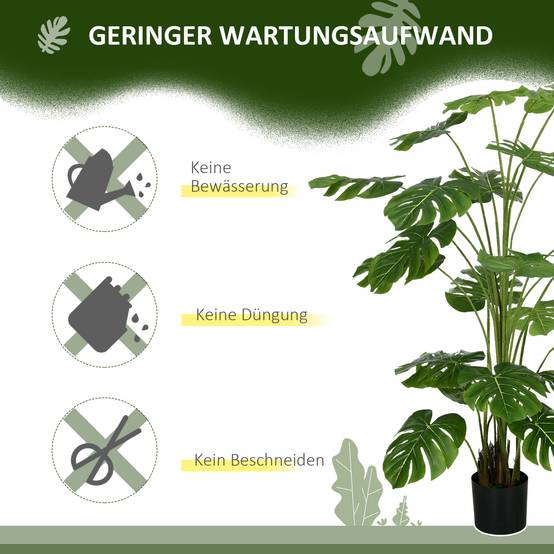 Grande Plante Artificielle Plastique Salon Extérieur Aspect Réaliste 180cm Vert - ComfortXL Outdoor Living - Image 8