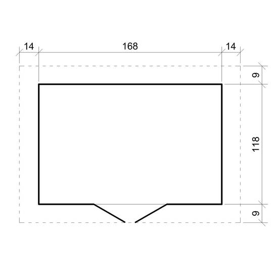 Timbela - Abri de jardin en bois I196xL136xH218 cm/ 1.98 m² - Stockage extérieur - Petit abri à outils, Local à vélos - 19 mm d’épaisseur - Timbela M367 - Image 6