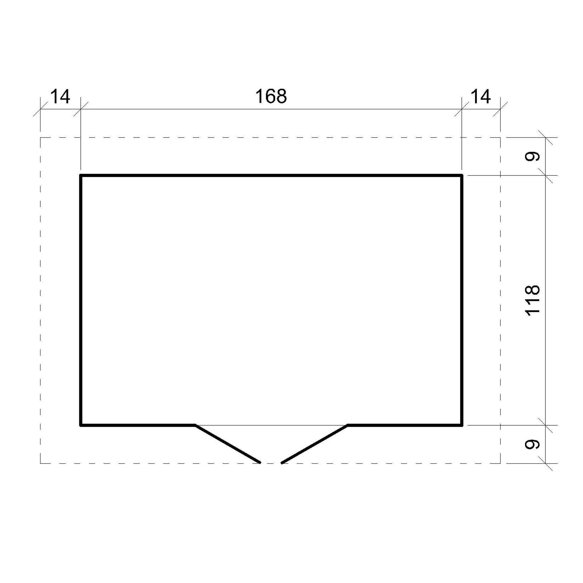 Timbela - Abri de jardin en bois I196xL136xH218 cm/ 1.98 m² - Stockage extérieur - Petit abri à outils, Local à vélos -  19 mm d’épaisseur - Timbela M367 - Image 6