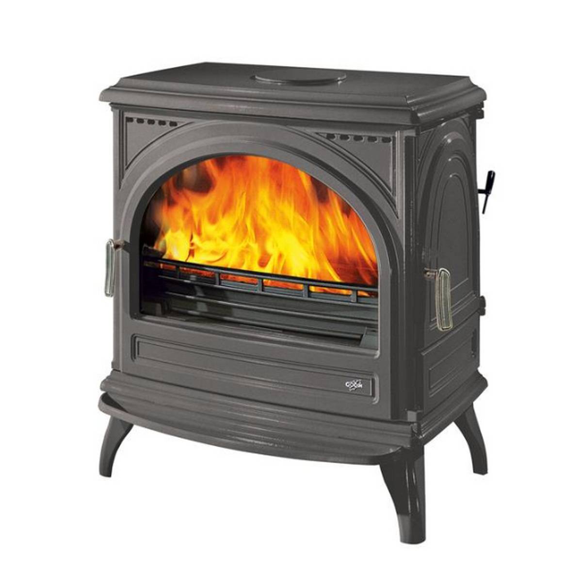 Poêle à bois fonte 11kw noir 366201PEINTANTH Godin - Image 1