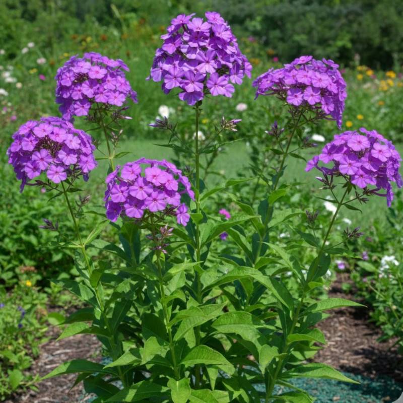 Phlox paniculé Amethyst à fleurs Violette/ - feuillage Caduc - Godet - 5/20 cm - Imagen 1