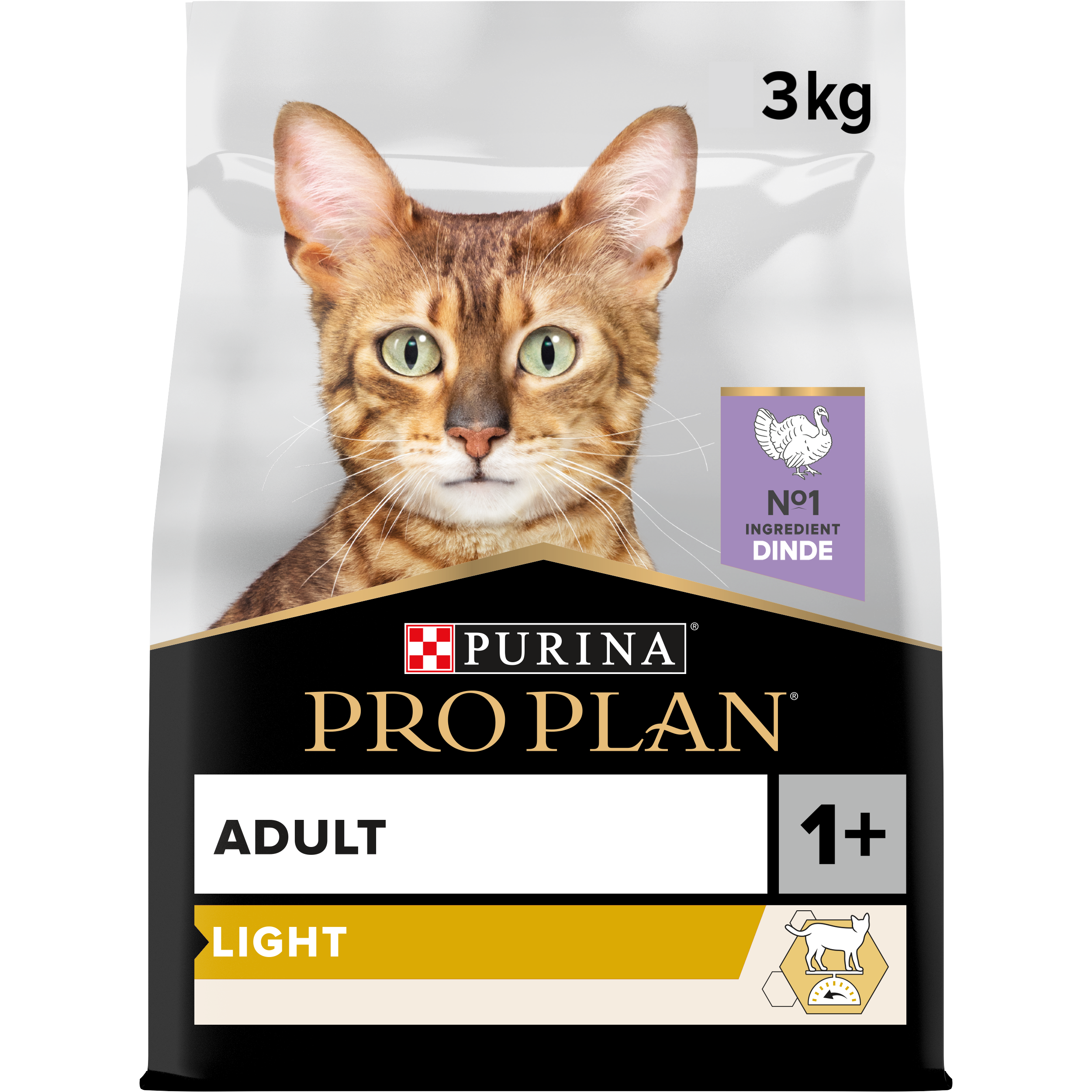 Purina Pro Plan - PRO PLAN Light Adult 1+ Dinde 3kg