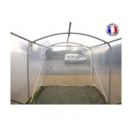 Serre En Direct - Serre tunnel PRO-230 larg 2.30 m, Long 6 m, Façade 1 porte simple et 1 façade pleine - Imagen 5