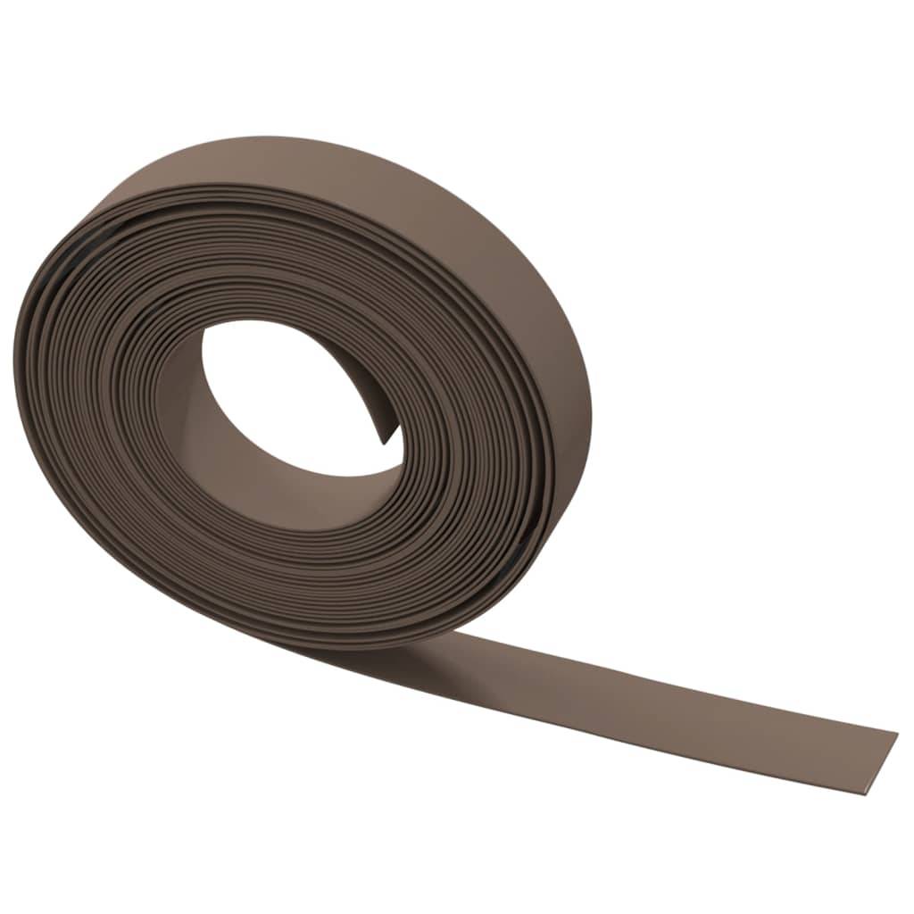 Bordure pelouse flexible plastique PE création allées parterres 5pcs 10mx10cm marron - ComfortXL Outdoor Living - Image 5