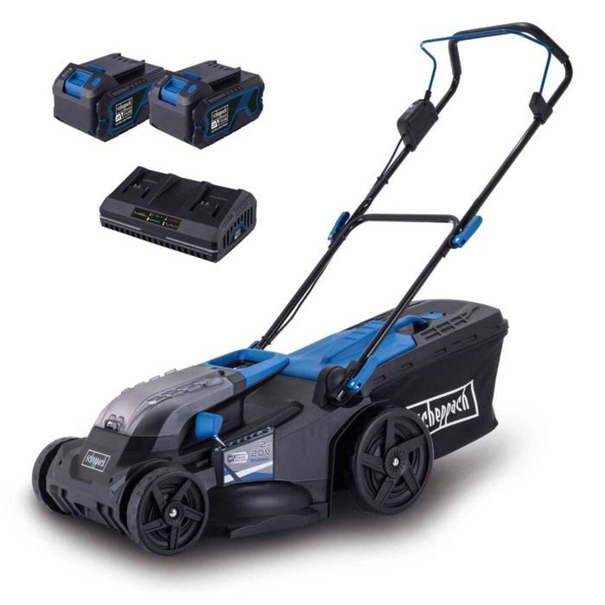 Scheppach - Tondeuse sans fil BC-MP430-X - SET XL2 - coupe 43 cm - SCHEPPACH 20V IXES - avec batterie et chargeur