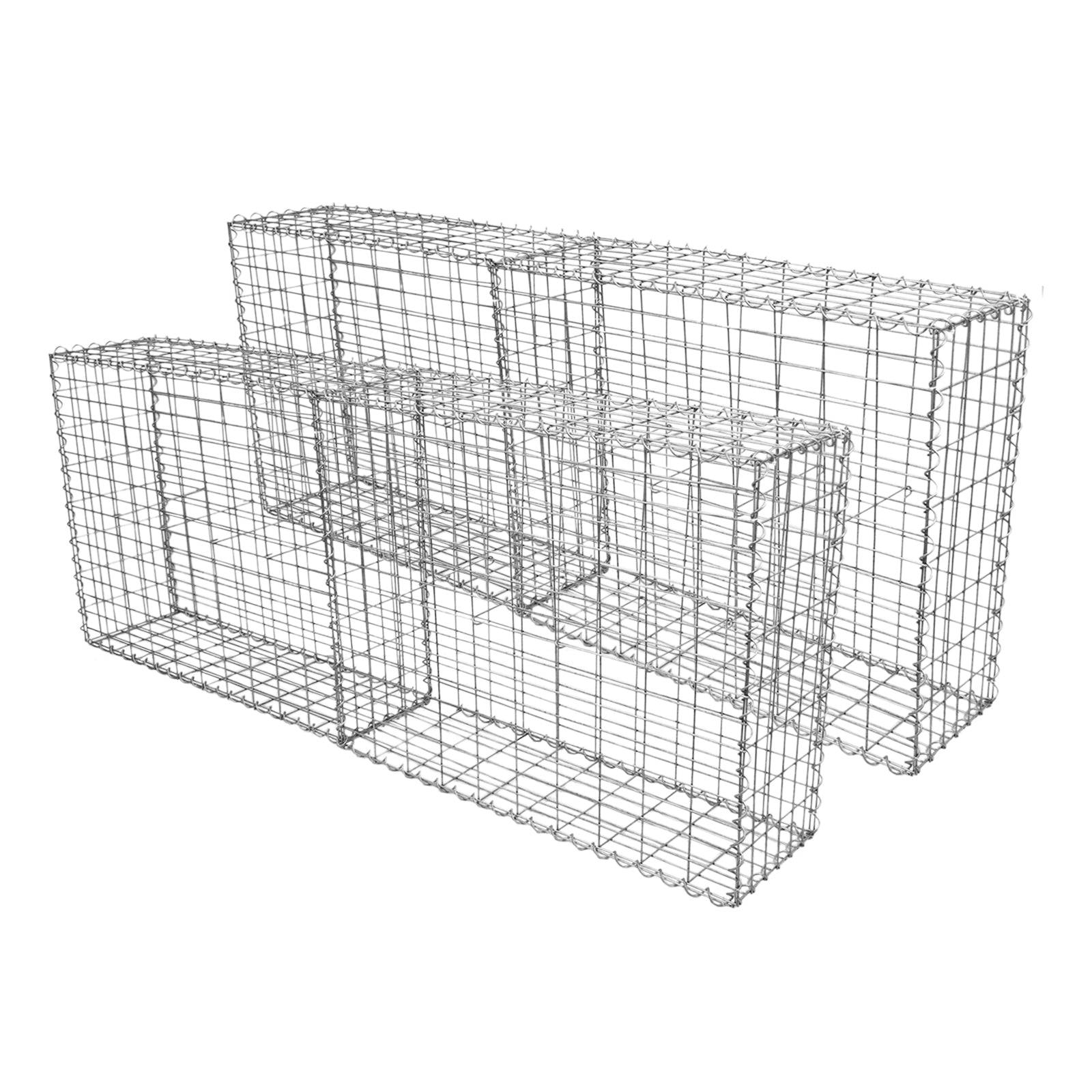 Monstershop - MonsterShop Lot de 4 Paniers de Gabions 100cm x 80cm x 30cm - Imagen 1