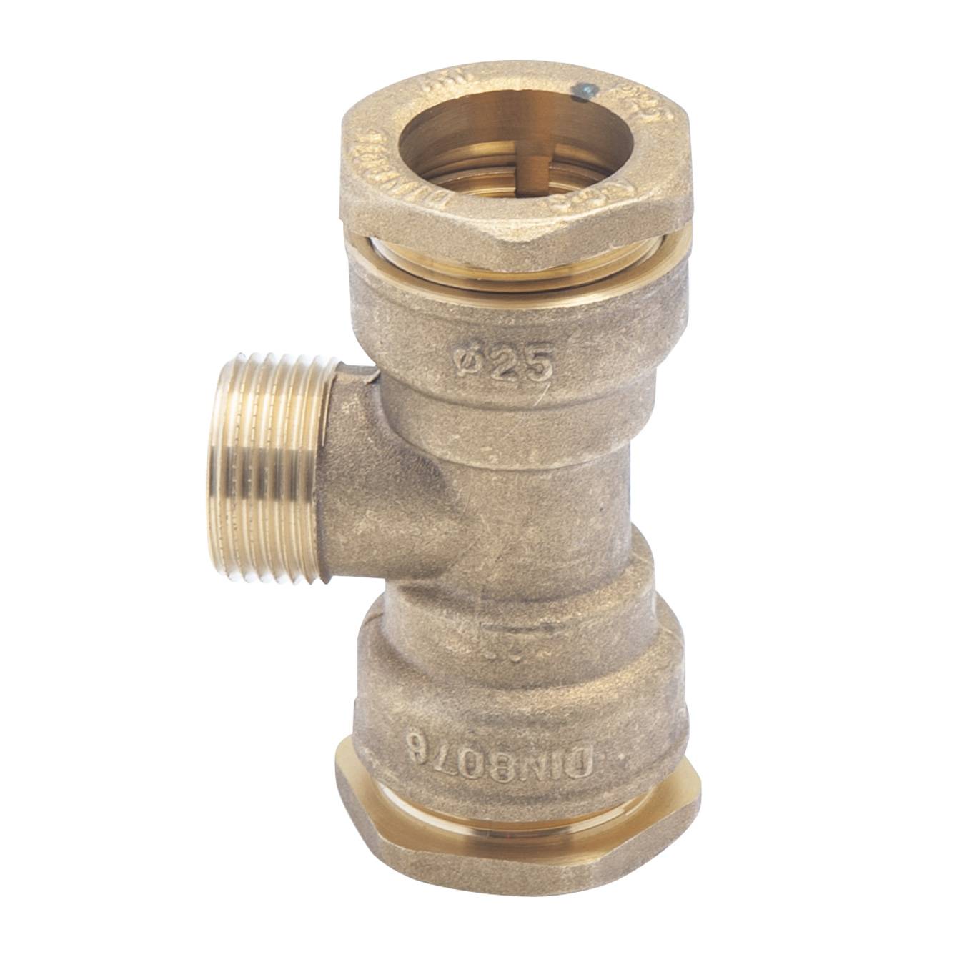 Raccord laiton té 3-4 m d25 plymouth - Image 1