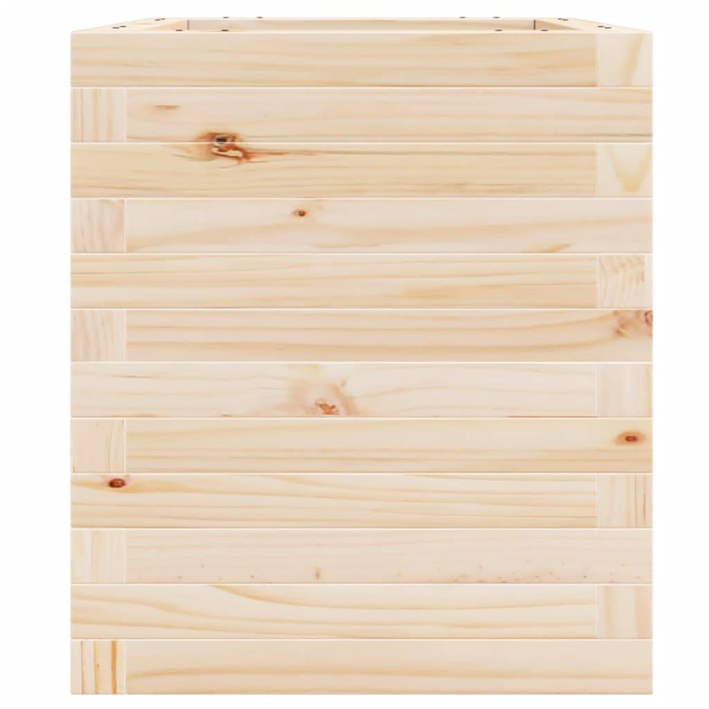 ComfortXL - Bac à Arbuste Carré en Pin Massif Naturel – Jardinière Moyenne Classique pour Décoration Terrasse et Entrée – 40x46cm Brun – ComfortXL Outdoor Living - Image 6