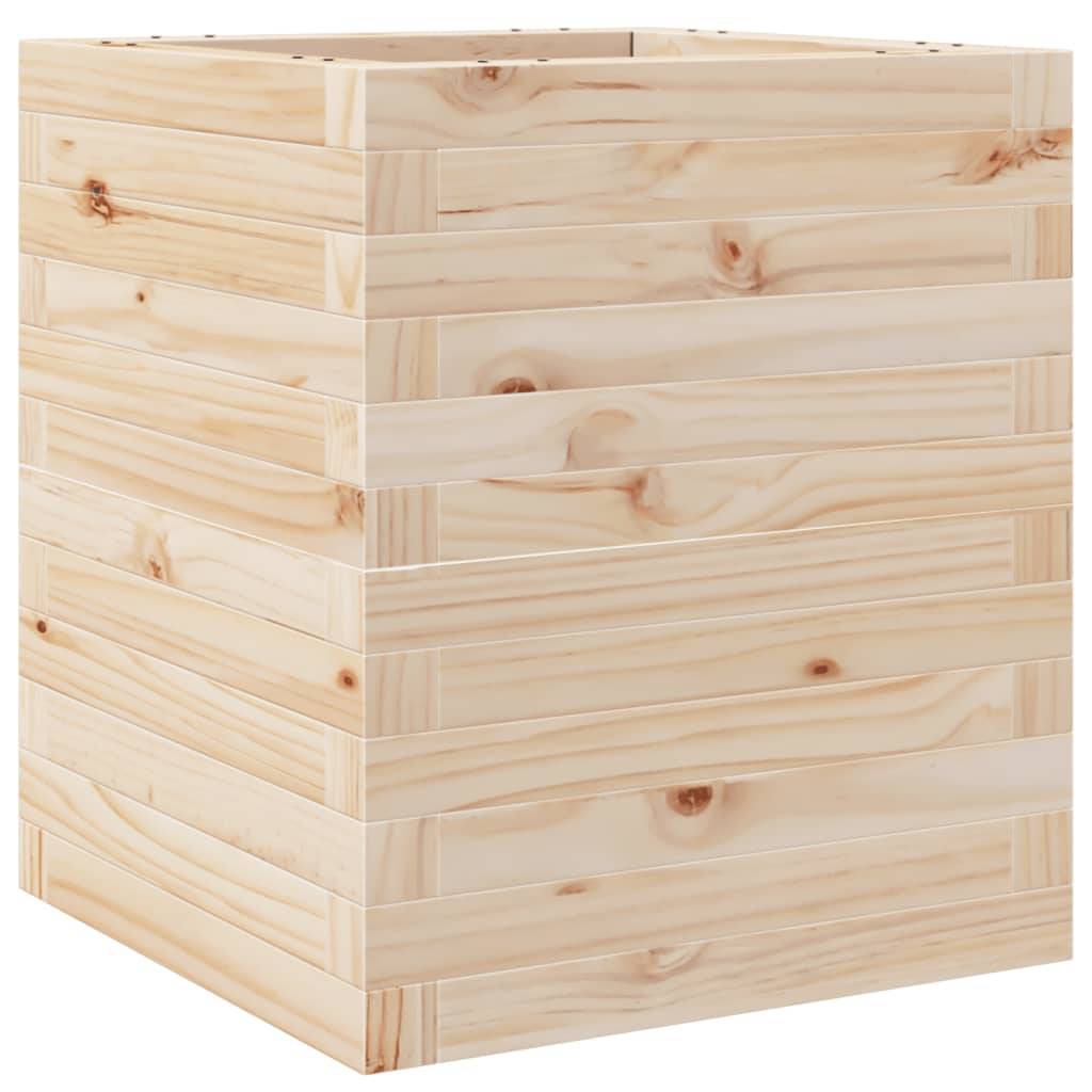 ComfortXL - Bac à Arbuste Carré en Pin Massif Naturel – Jardinière Moyenne Classique pour Décoration Terrasse et Entrée – 40x46cm Brun – ComfortXL Outdoor Living - Image 2