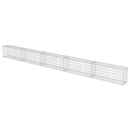 Mur à gabion | Panier de gabion avec couvercles Acier galvanisé 600x30x50 cm - Image 3