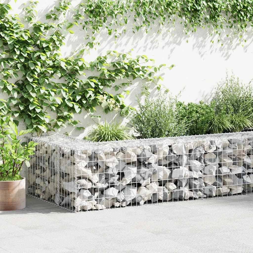Mur à gabion | Panier de gabion avec couvercles Acier galvanisé 600x30x50 cm - Image 2