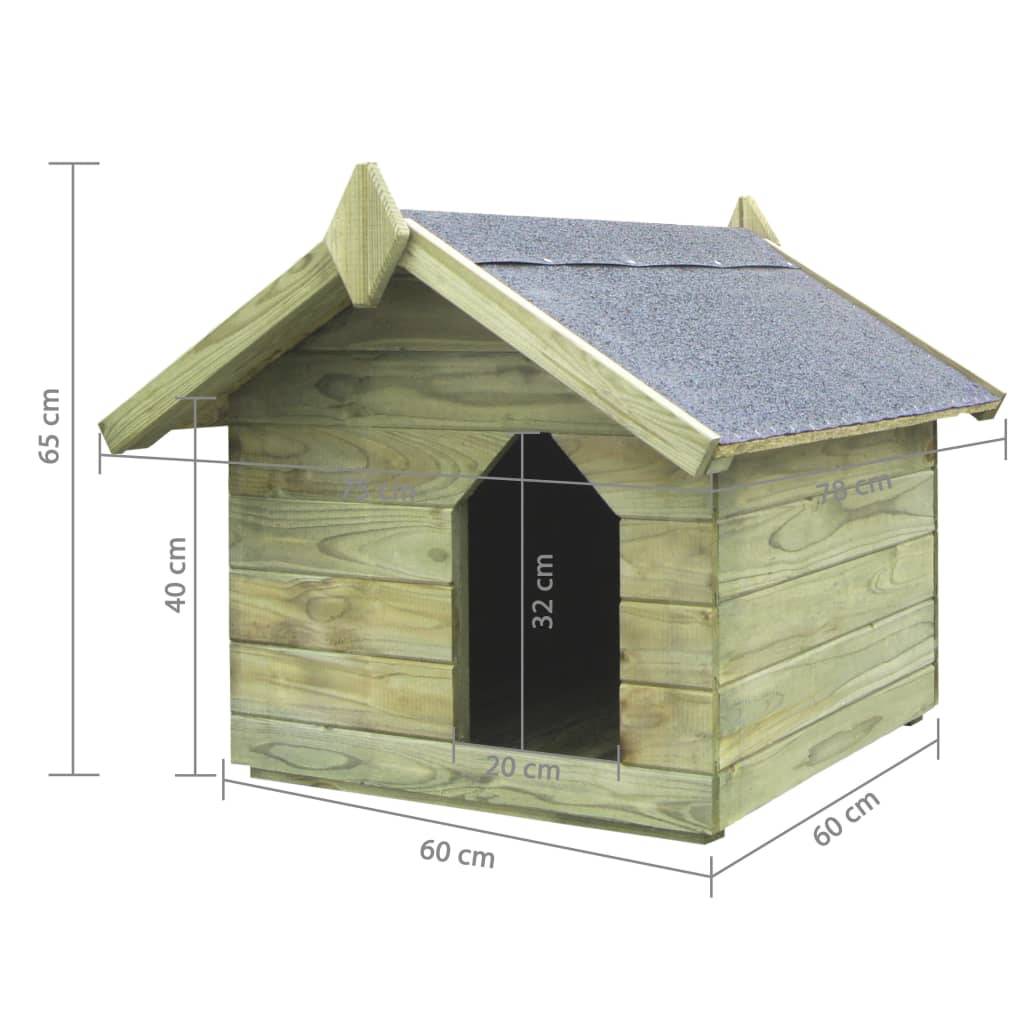 Helloshop26 - Niche de jardin avec toit ouvrant 75 x 78 x 65 cm bois de pin imprégné - Imagen 6