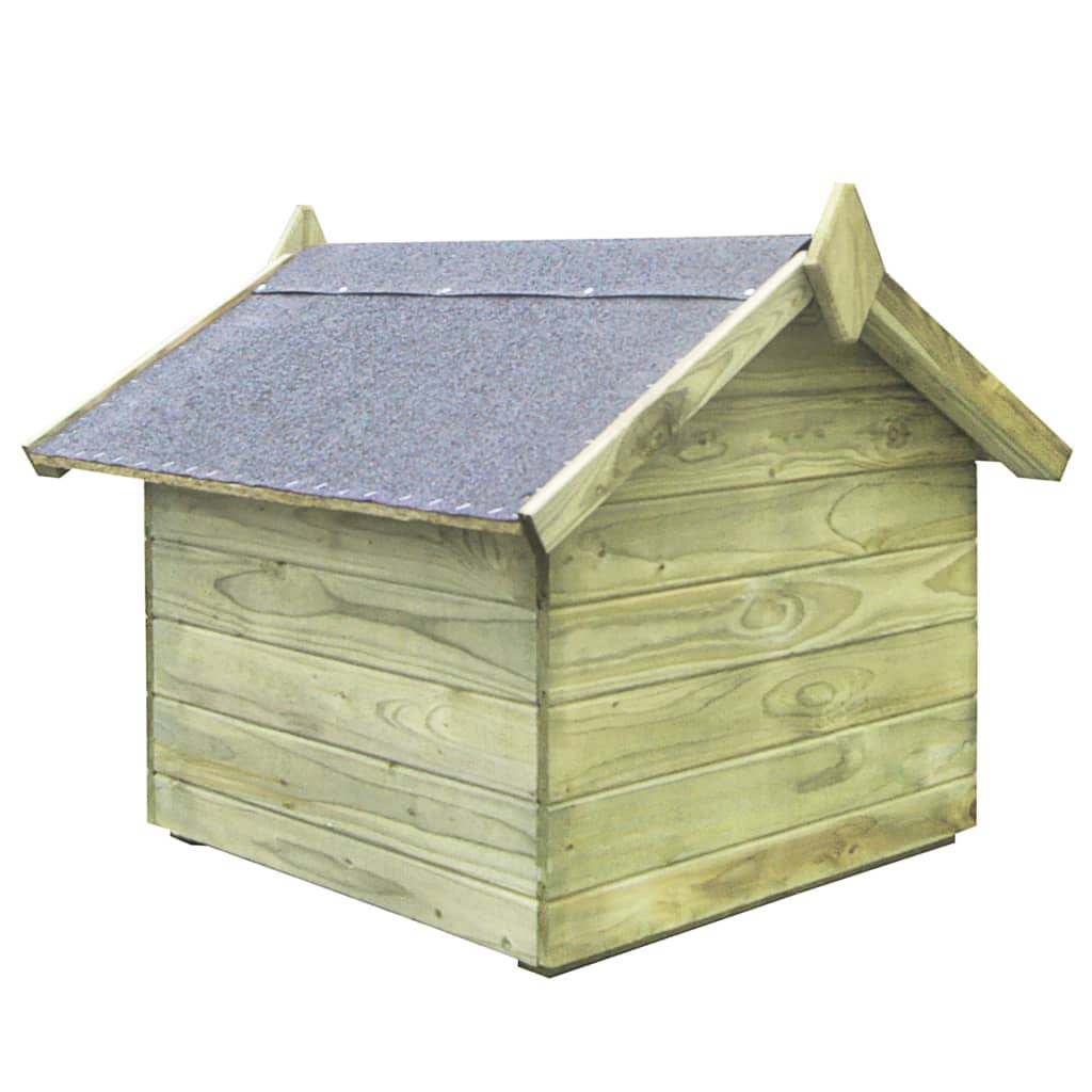 Helloshop26 - Niche de jardin avec toit ouvrant 75 x 78 x 65 cm bois de pin imprégné - Imagen 3