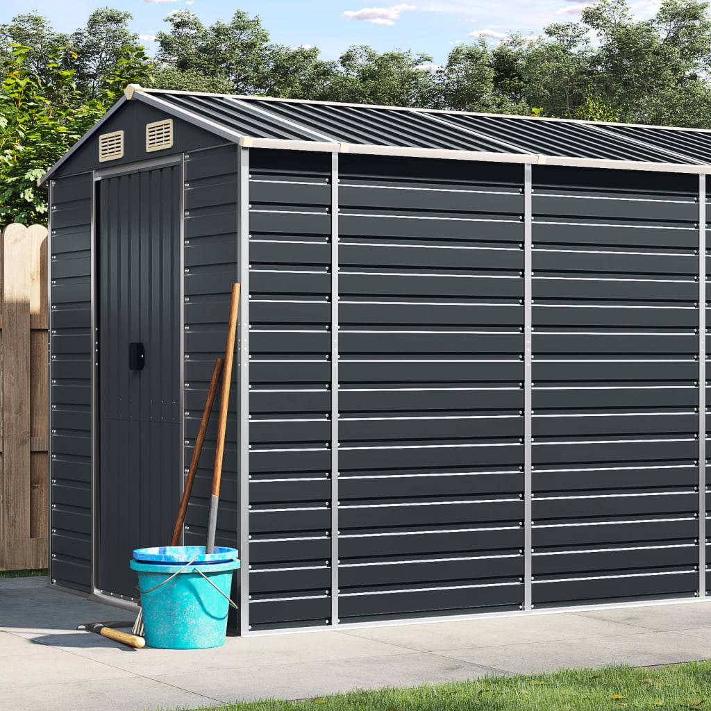 Vidaxl - Abri de jardin anthracite 191x470x198 cm Métal galvanisé vidaXL 3188257