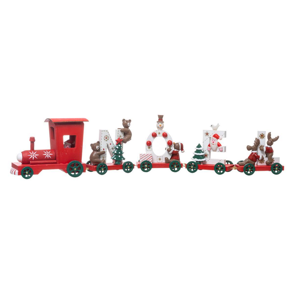 Feeric Christmas - Objet Bois Train 4 Wagons Noël - Feeric Lights & Christmas - Imagen 1