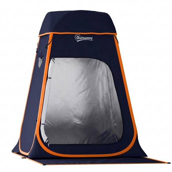 Tente de douche polyester bleu foncé 152 x 152 x 200 cm - PANGIVO - Image 1
