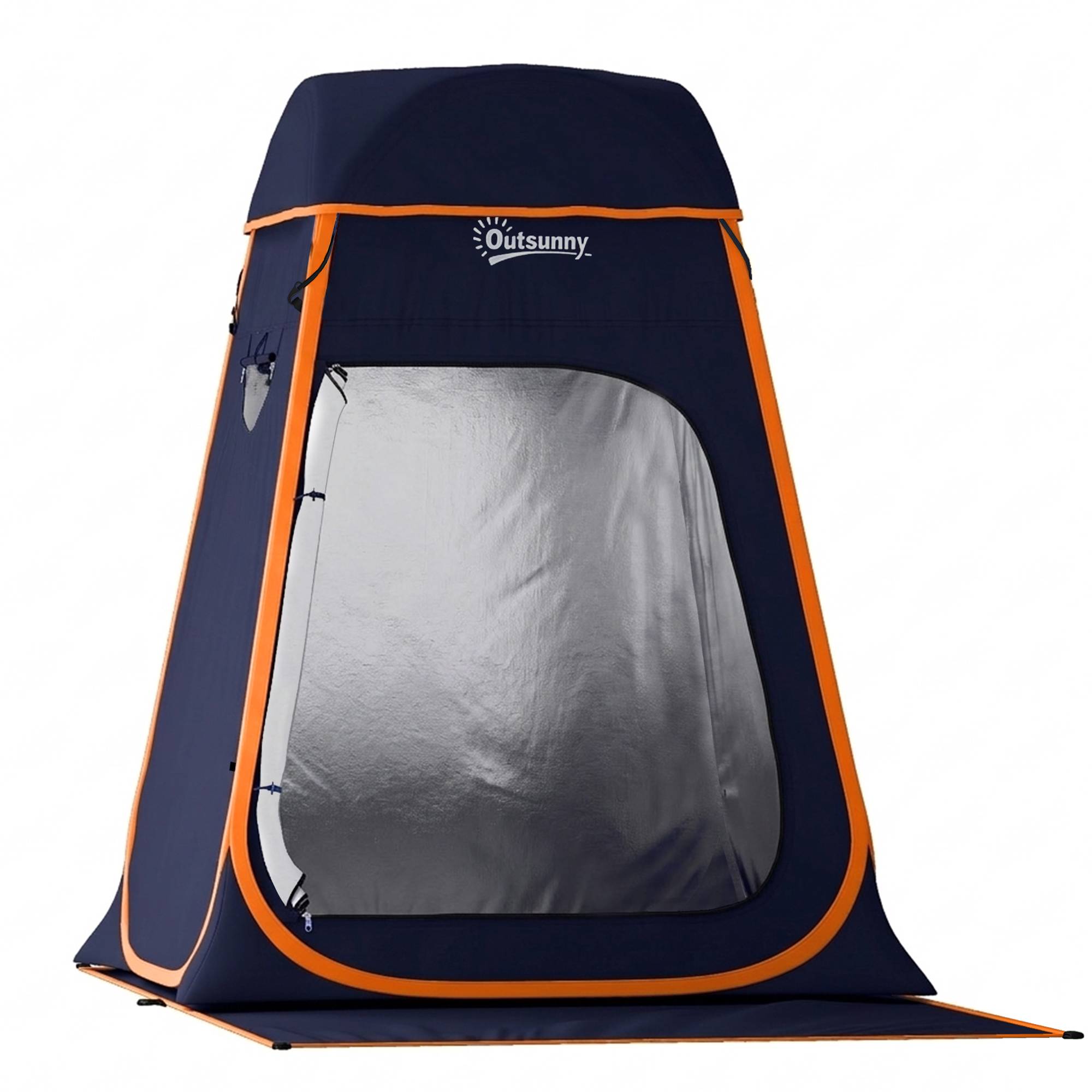 Tente de douche polyester bleu foncé 152 x 152 x 200 cm - PANGIVO