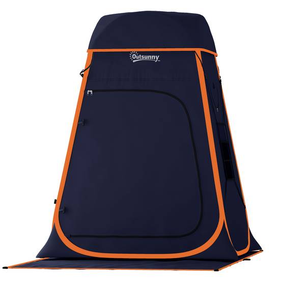 Tente de douche polyester bleu foncé 152 x 152 x 200 cm - PANGIVO - Image 2