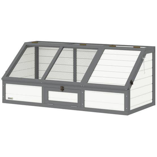 Boîte pour tortues, enclos extérieur, design sans fond, ouverture facile, maison pour tortues, blanc - Image 2