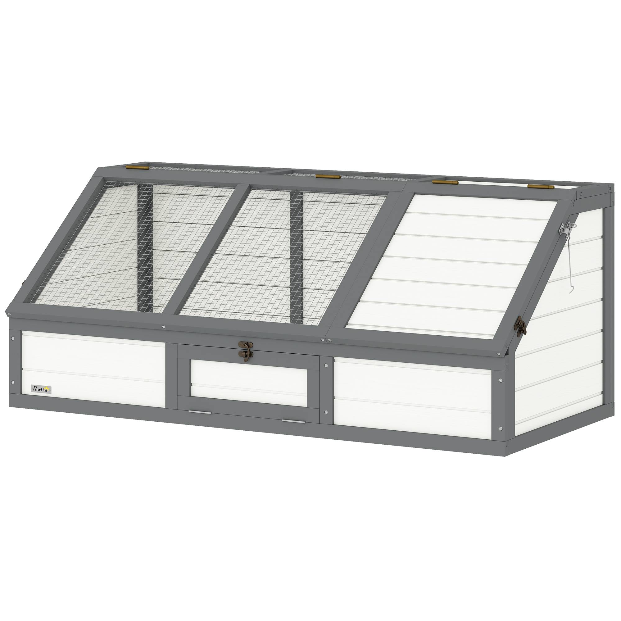 Boîte pour tortues, enclos extérieur, design sans fond, ouverture facile, maison pour tortues, blanc - Image 2