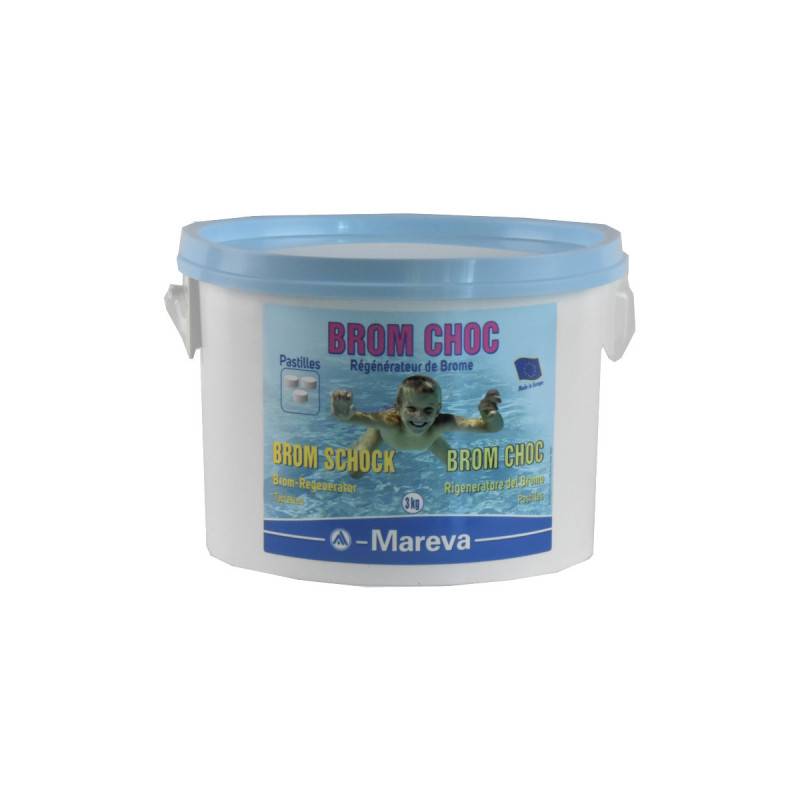 Pack MAREVA - Pastilles de brome - 5kg - Pastilles de brome choc - 3kg - Image 3