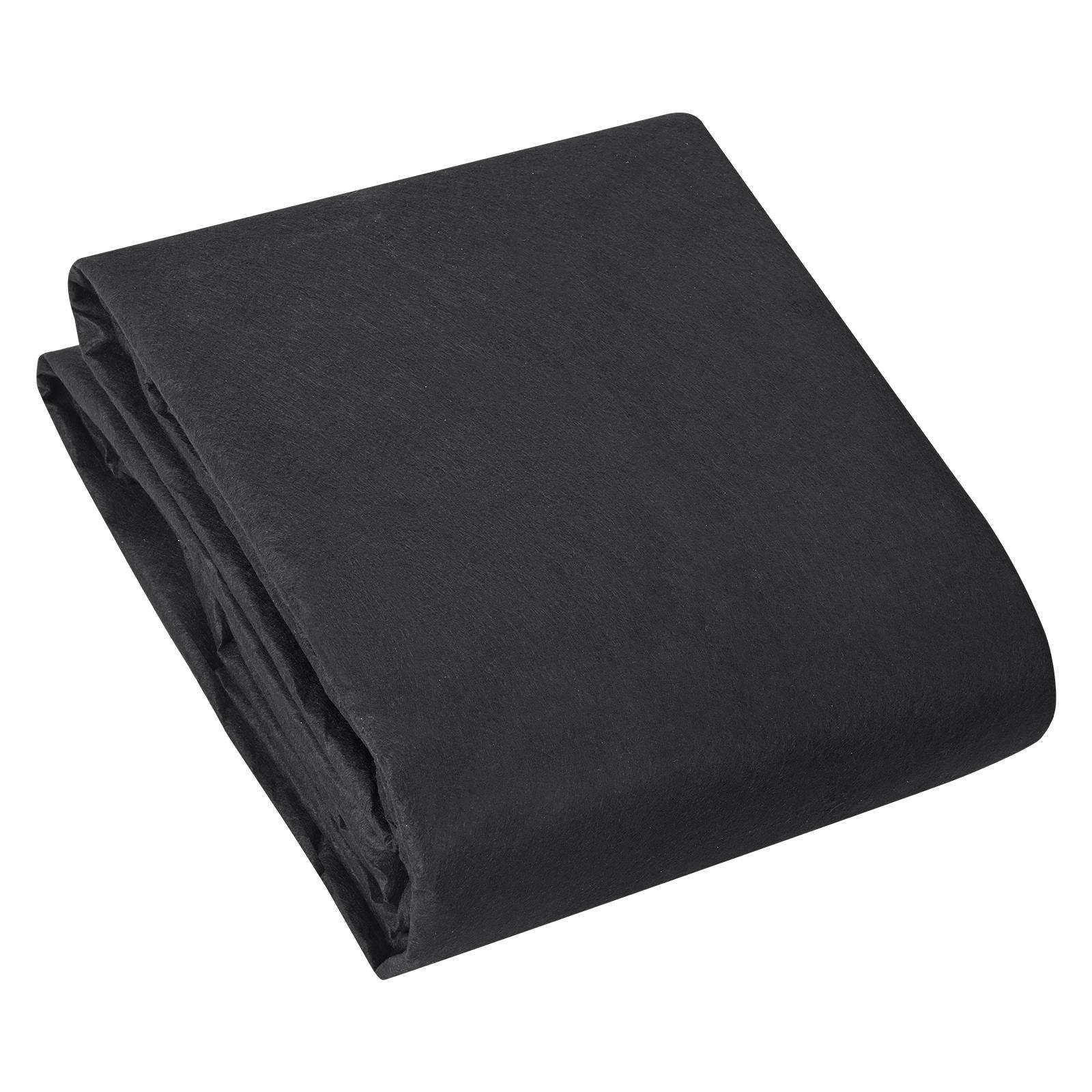 VEVOR Géotextile non tissé 3x30.5m 271g/m², perméable/résistant, pour drainage/aménagement/couvre-sol noir. - Image 1