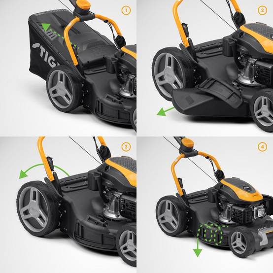 Stiga - Tondeuse Combi 753 S, 166cc, largeur 51cm, bac 60L, 4 en 1 - STIGA - Image 3