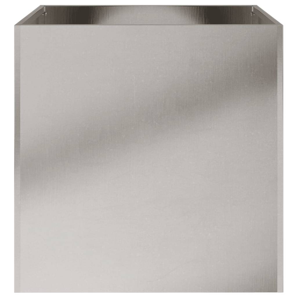 Jardinières 2 pcs acier inoxydable argenté 42 x 40 x 39 cm - PANGIVO - Image 6
