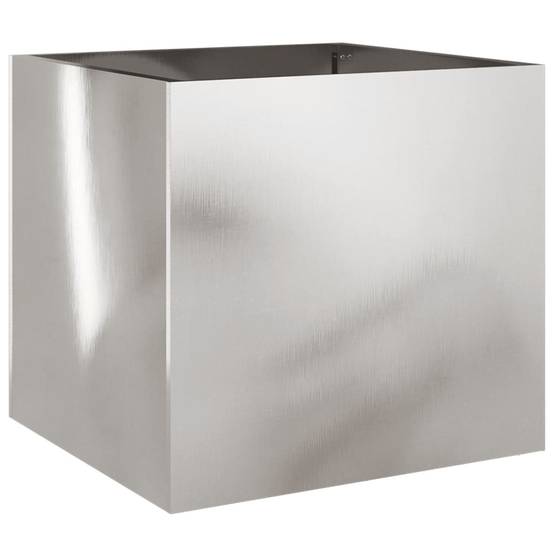 Jardinières 2 pcs acier inoxydable argenté 42 x 40 x 39 cm - PANGIVO - Image 4