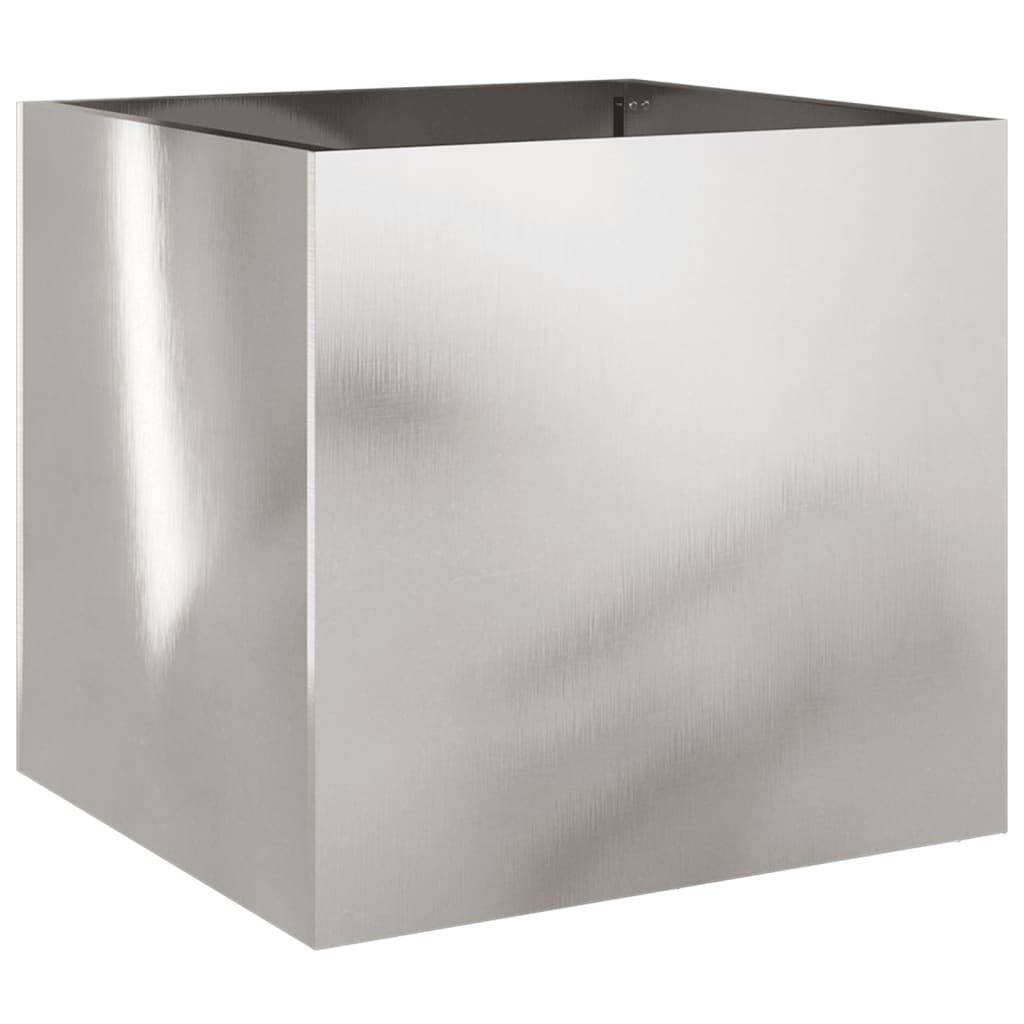 Jardinières 2 pcs acier inoxydable argenté 42 x 40 x 39 cm - PANGIVO - Image 4