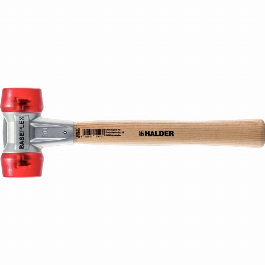Maillet BASEPLEX, Acétate de cellulose / acétate de cellulose avec boîtier en zinc moulé et manche en bois - D=25 mm - 3906.025