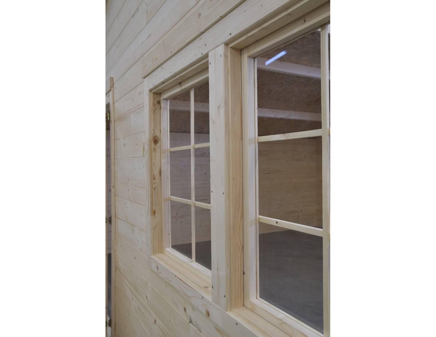 Altanka - Abri de jardin en bois - 36m2 - 6x6m - Ep. 40mm - Couleur: naturel - DOM610 - ALTANKA - Imagen 9