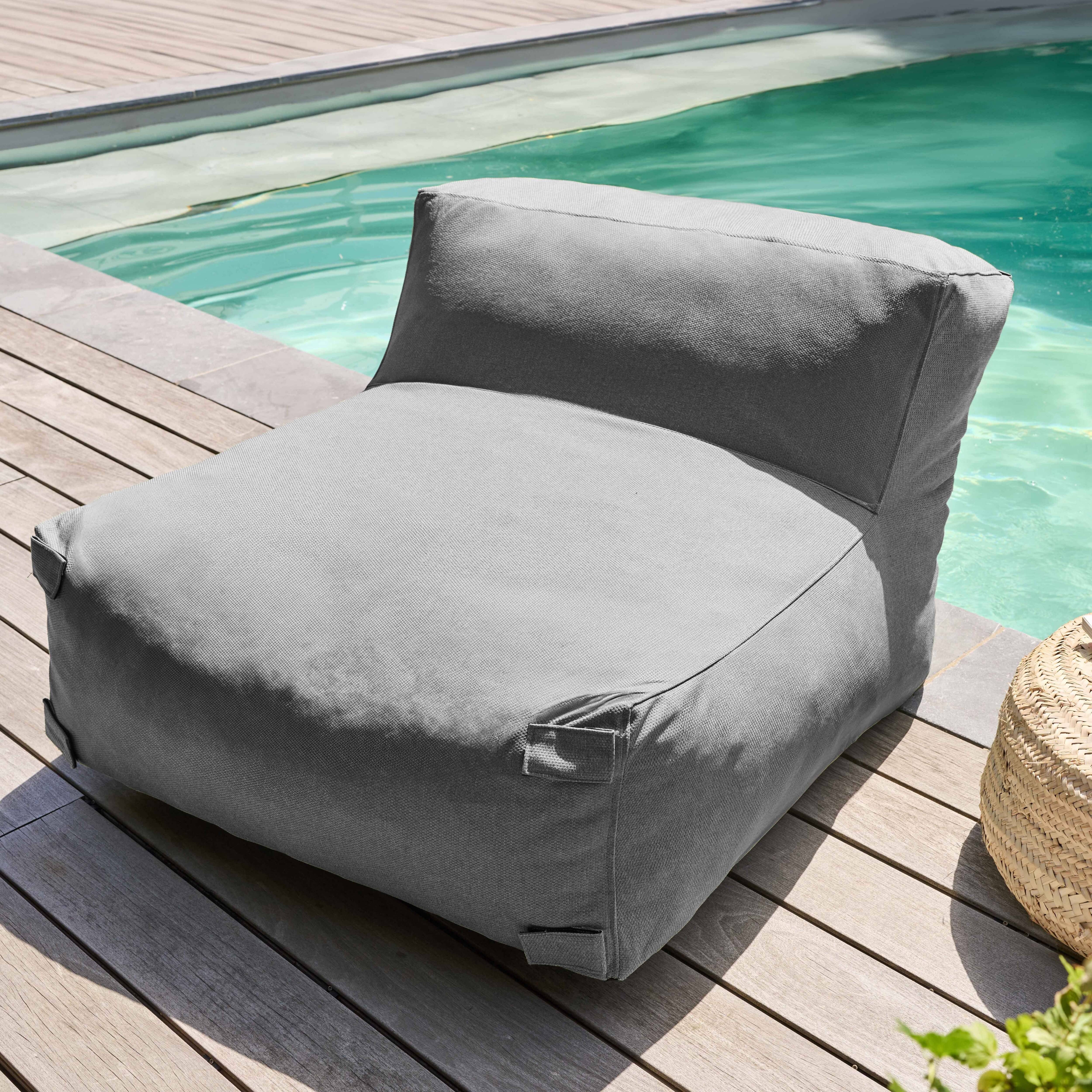 Oviala - Canapé de jardin modulable 4 places gris Mixi - Oviala - Imagen 3