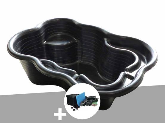 Ubbink - Bassin préformé Iris SI 1,09 m? 240 L + filtre de berge/gravitaire Ubbink