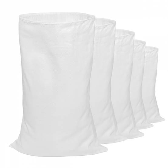 Lot de 5 sacs à gravats réutilisables en polypropylène haute qualité - 55 Kg - Blanc - Linxor - Image 5