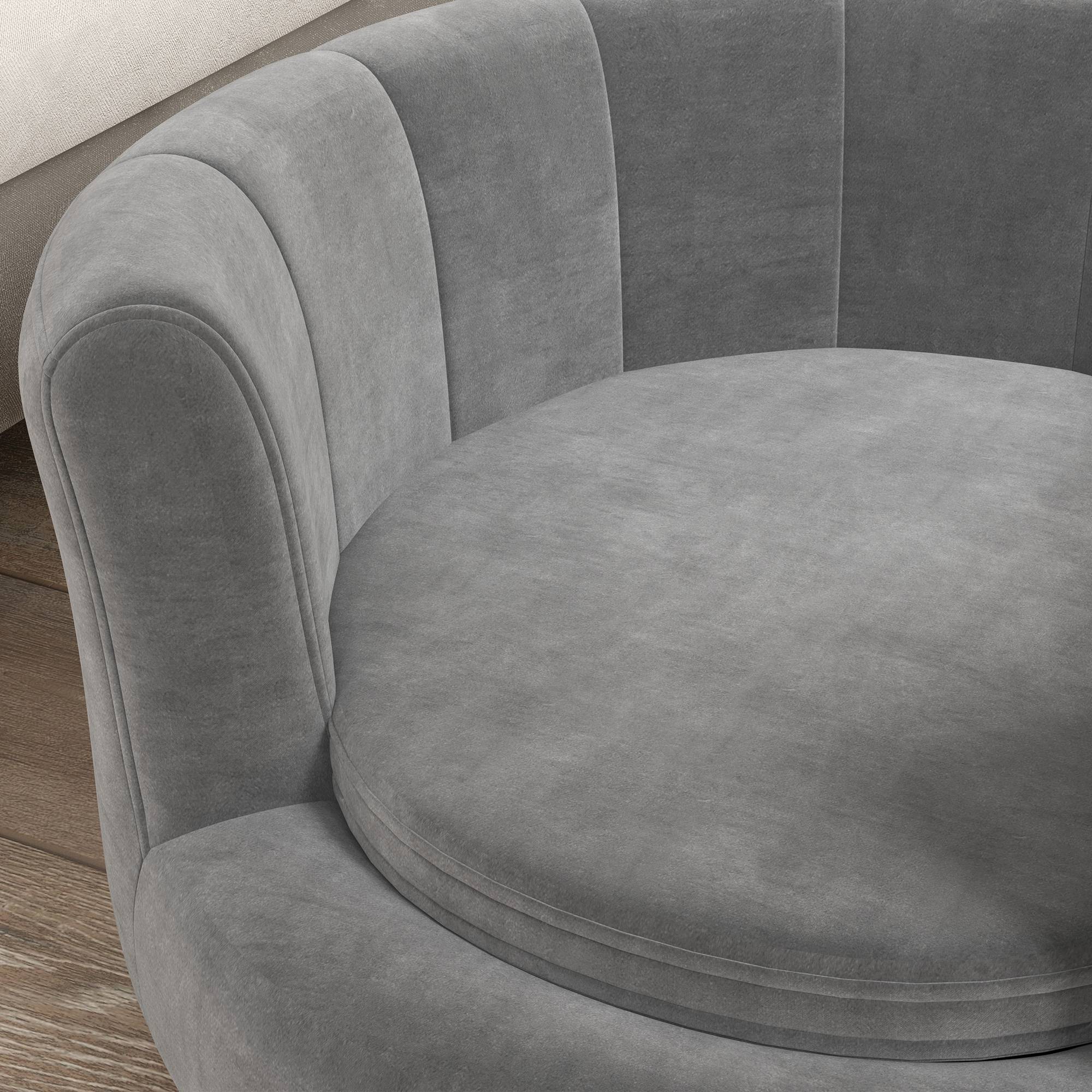 ComfortXL - Canapé pour chien et chat polyester 65 x 64 x 37 cm gris sur pieds bois coussin amovible dossier enveloppant - Image 9