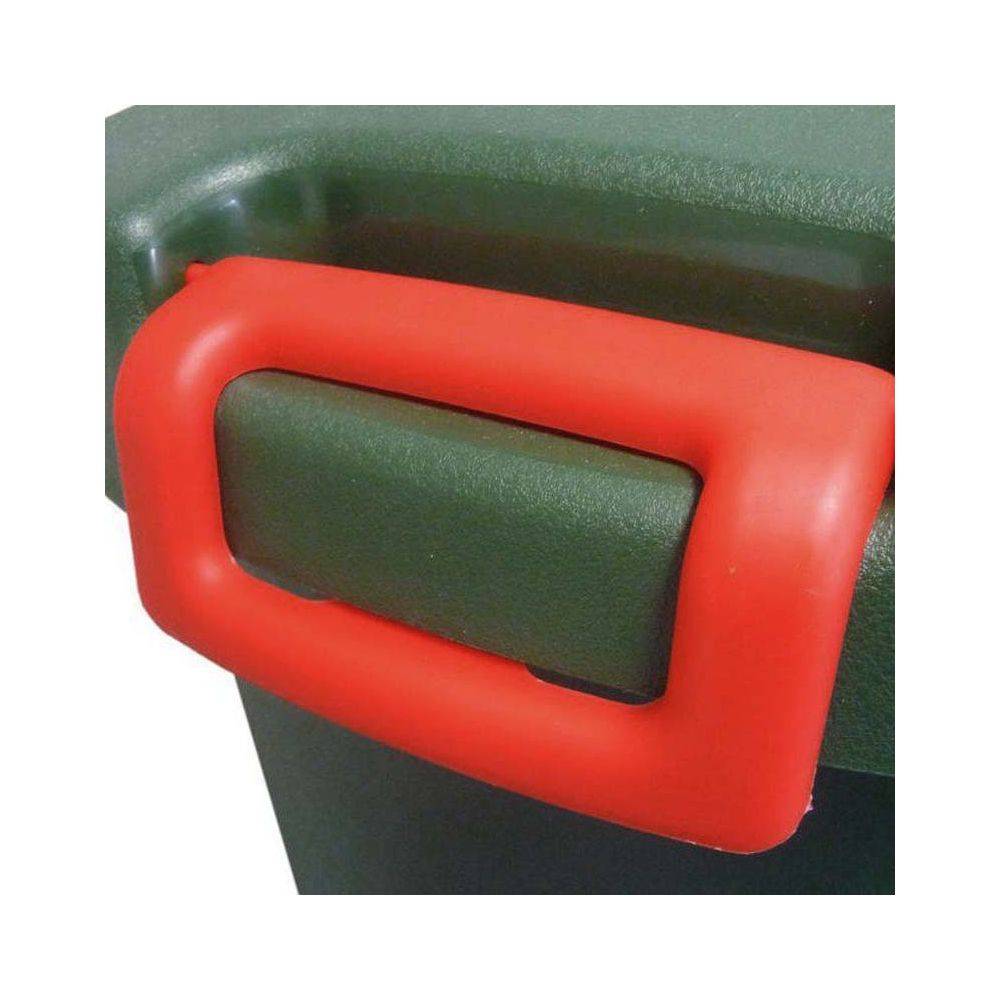 Sunware - Poubelle de jardin couvercle et poignées 75 L Megano Vert- plastique - Imagen 3
