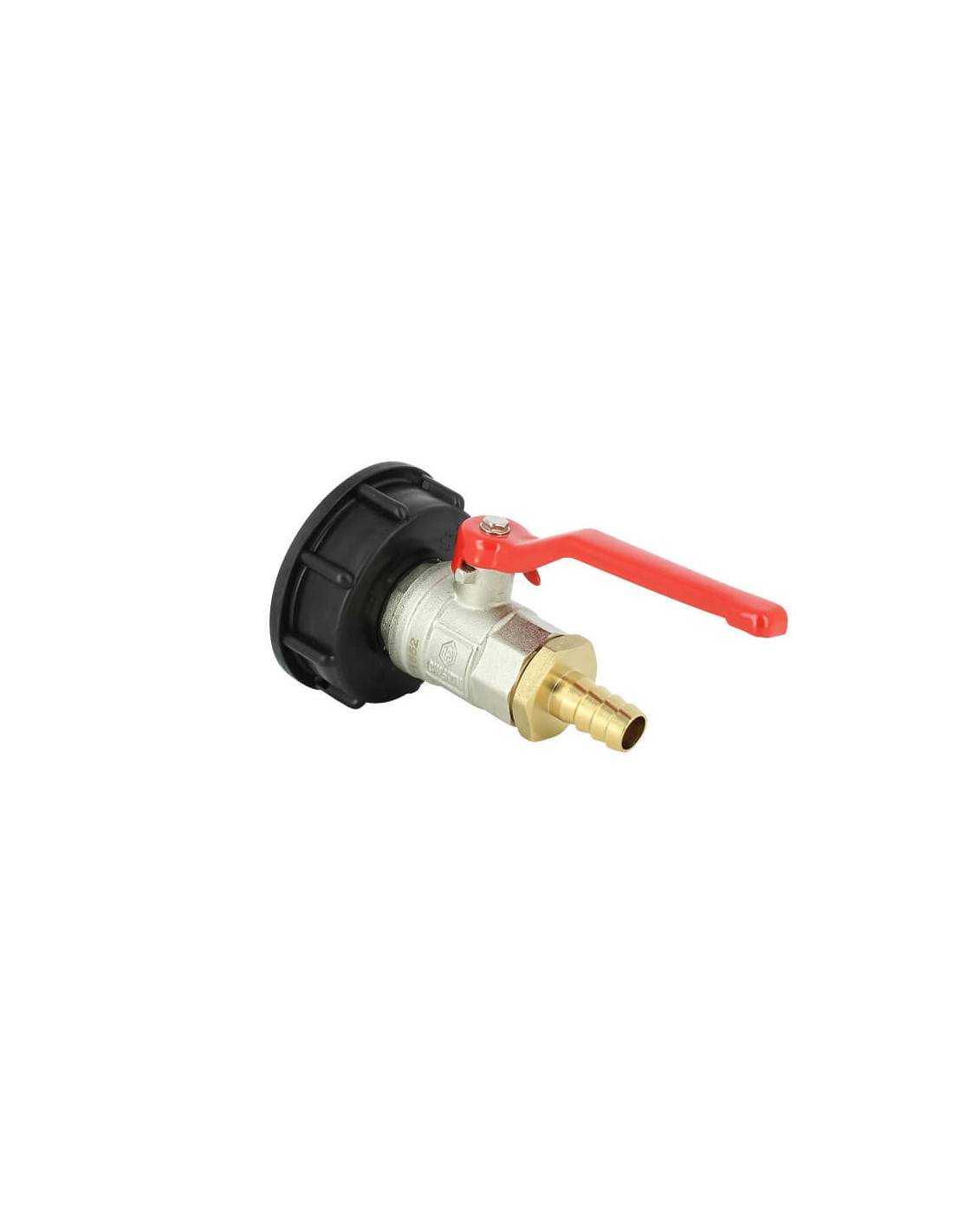 Raccord S60X6 - Vanne 1/4 de tour laiton + Embout droit 13 mm - Imagen 3