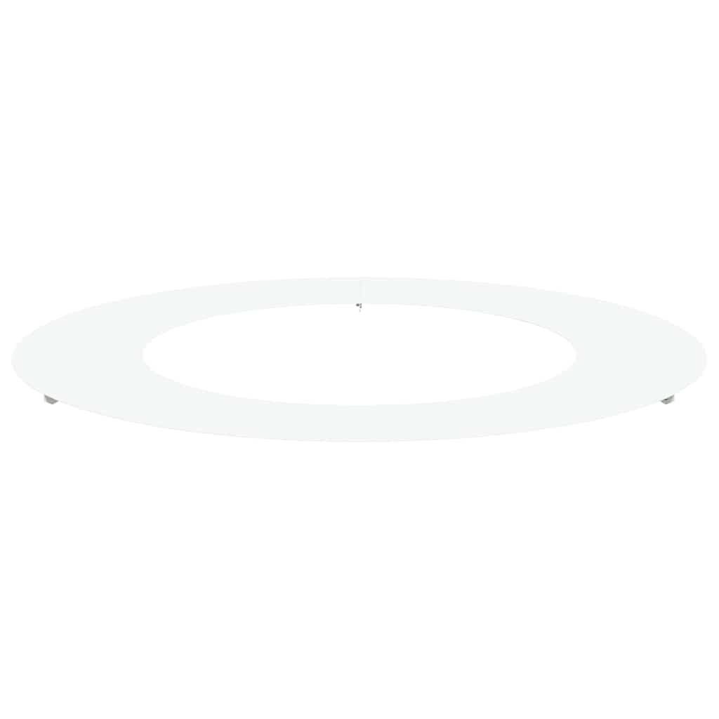 Vidaxl - adapté pour anneau d'arbre plat Blanc Ø50/80 cm Acier vidaXL 873692 - Image 2