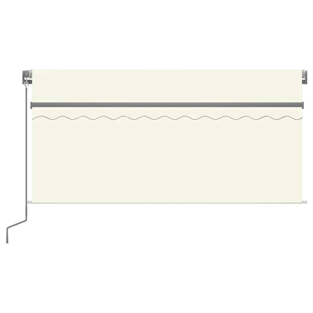 Auvent Rétractable Manuel avec Store et Éclairage LED pour Jardin et Balcon Crème 3,5x2,5m – ComfortXL Outdoor Living - Image 3