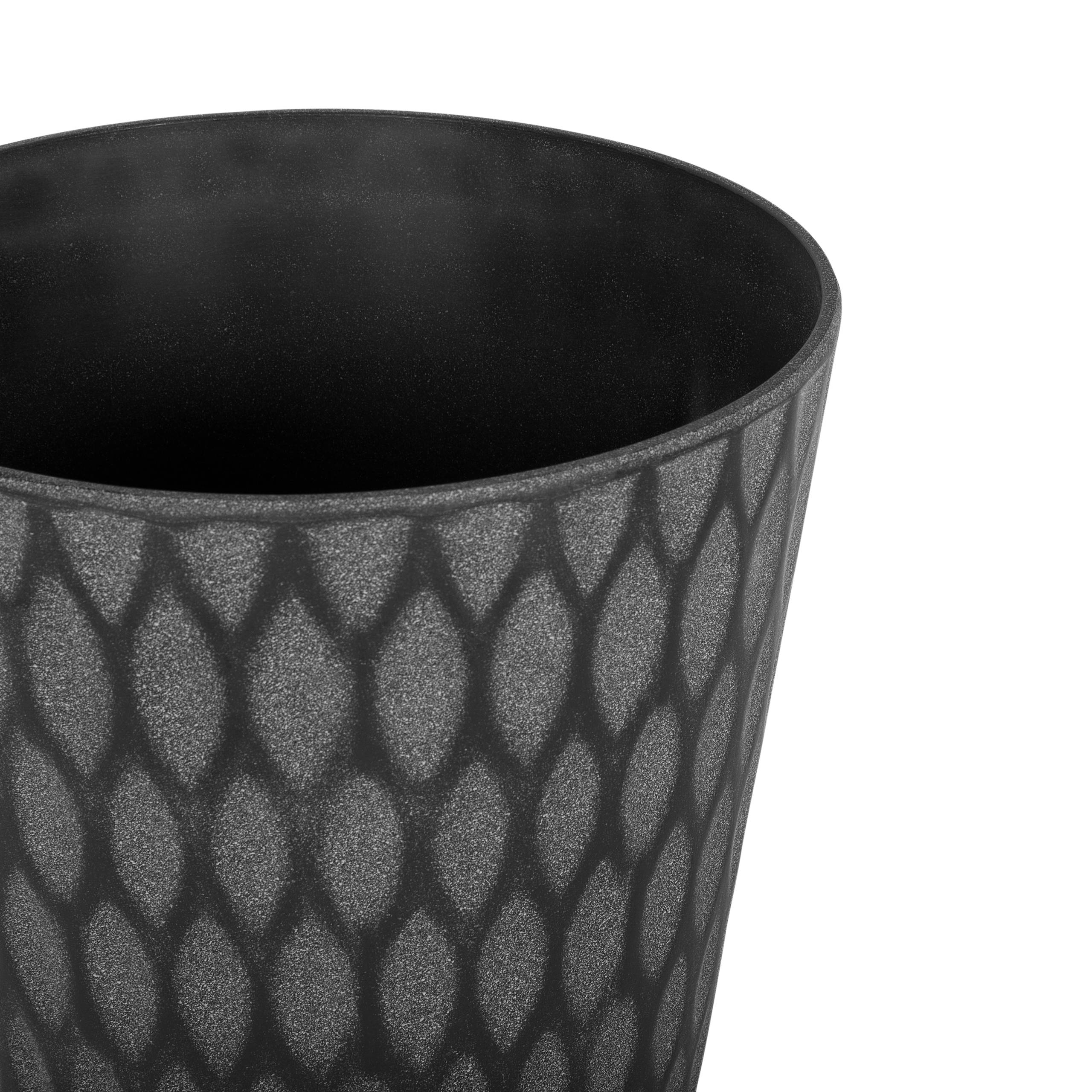 Beliani - Cache-pot d'extérieur Fibre d'argile Gris foncé LAVRIO - Beliani - Imagen 4